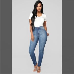 Fashion Nova Super High Waisted Skinny Jeans